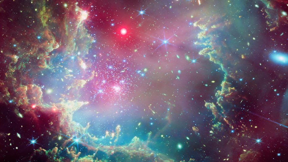 NGC 602, fot. ESA/Webb, NASA & CSA, P. Zeidler
