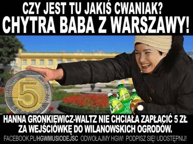 Najlepsze memy z Hanną Gronkiewicz-Waltz