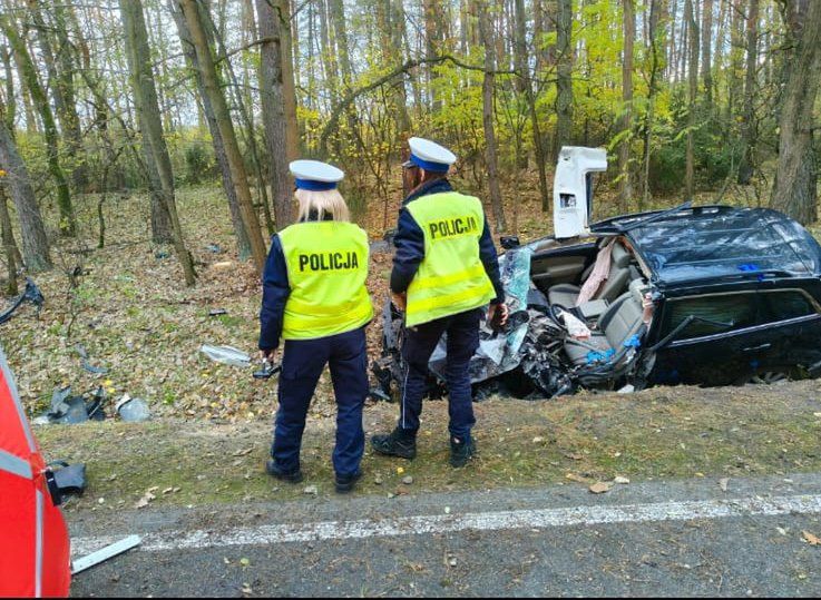Witaszyn: Śmiertelny wypadek na DK48. Kierowca zginął na miejscu