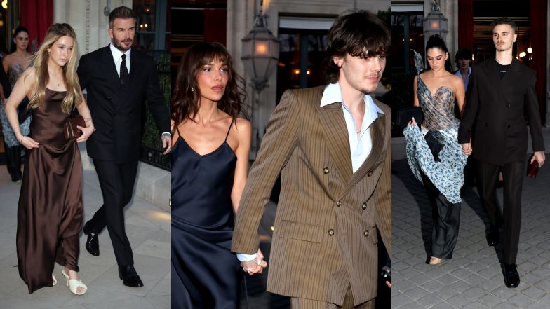Beckhamowie na Paris Fashion Week