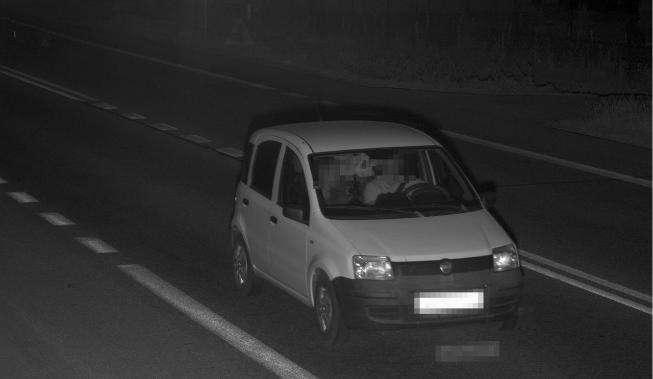 Fiat Panda przekraczający dozwoloną prędkość