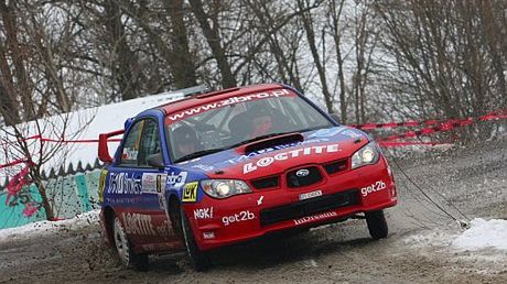 Tomasz Kuchar na trasie Rajdu Magurskiego 2008.