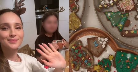 Marina Łuczenko z Wojtkiem i dziećmi dekorowali pierniki. Na wypiekach znalazły się napisy "S*AKA" i "KUPA". Apetycznie?