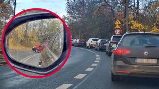 Toruń: Problemy na lewobrzeżu. Kierowcy zawracają na podwójnej ciągłej