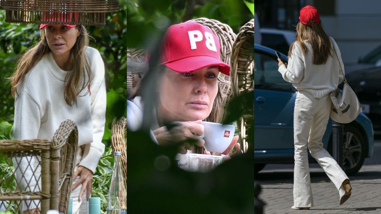 Naturalna Małgorzata Rozenek przyłapana na mieście