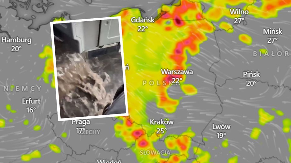 Po burzy w Kielcach. Nagranie z miejskiego autobusu