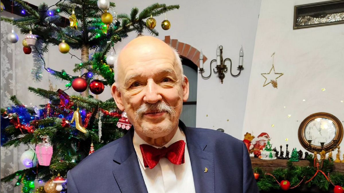 Janusz Korwin-Mikke chętnie pokazuje wnętrza swojego domu