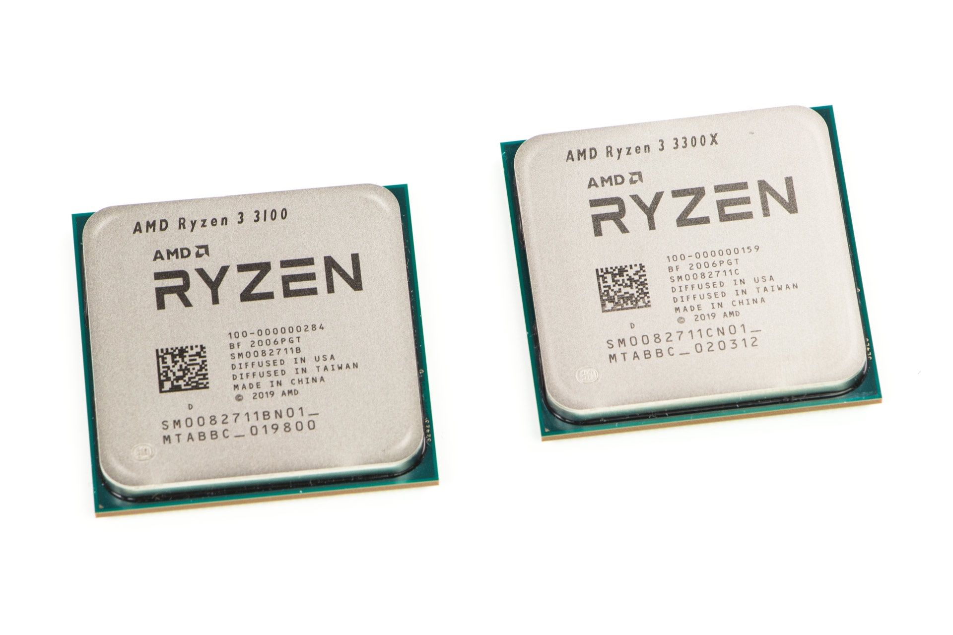 AMD Ryzen 3 3100 vs AMD Ryzen 3 3300X