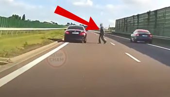 Nagranie z S19 mrozi krew w żyłach. Nagle pojawił się starszy pan