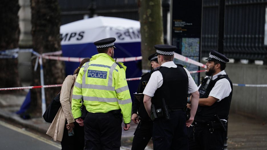 British Museum incident
Police outside the British Museum in London after a man was arrested on suspicion of causing grievous bodily harm after a man was stabbed close to the museum, the Metropolitan Police said. Picture date: Tuesday August 8, 2023. 
Dostawca: PAP/PA
Jordan Pettitt
British Museum incident##, PA2023, POLICE, Museum