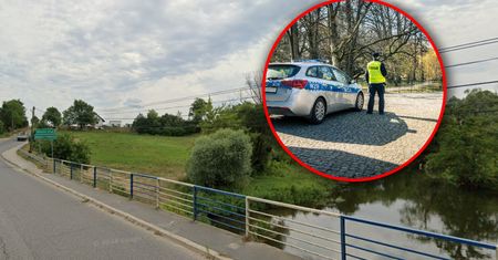 Auto w wodzie, kierowcy nie ma. Policja bada nietypowy wypadek pod Toruniem