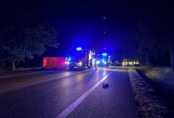 Przebiegała przez jezdnię. Uderzyło w nią audi