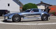 Chromowany Mercedes SLS AMG GT3