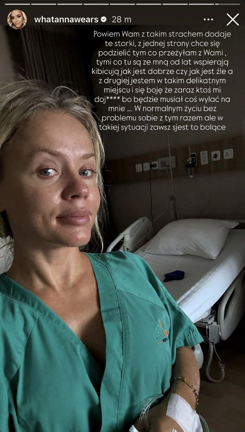 Anna Skura w szpitalu