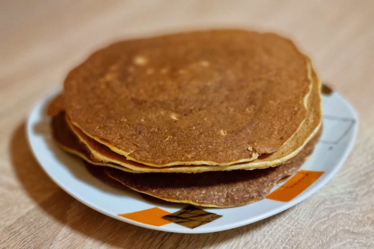 Pancakes without milk and flour