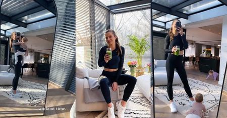 Anna Lewandowska chwali się luksusowym salonem, sącząc zielony sok. Chcielibyście tak mieszkać? (ZDJĘCIA)