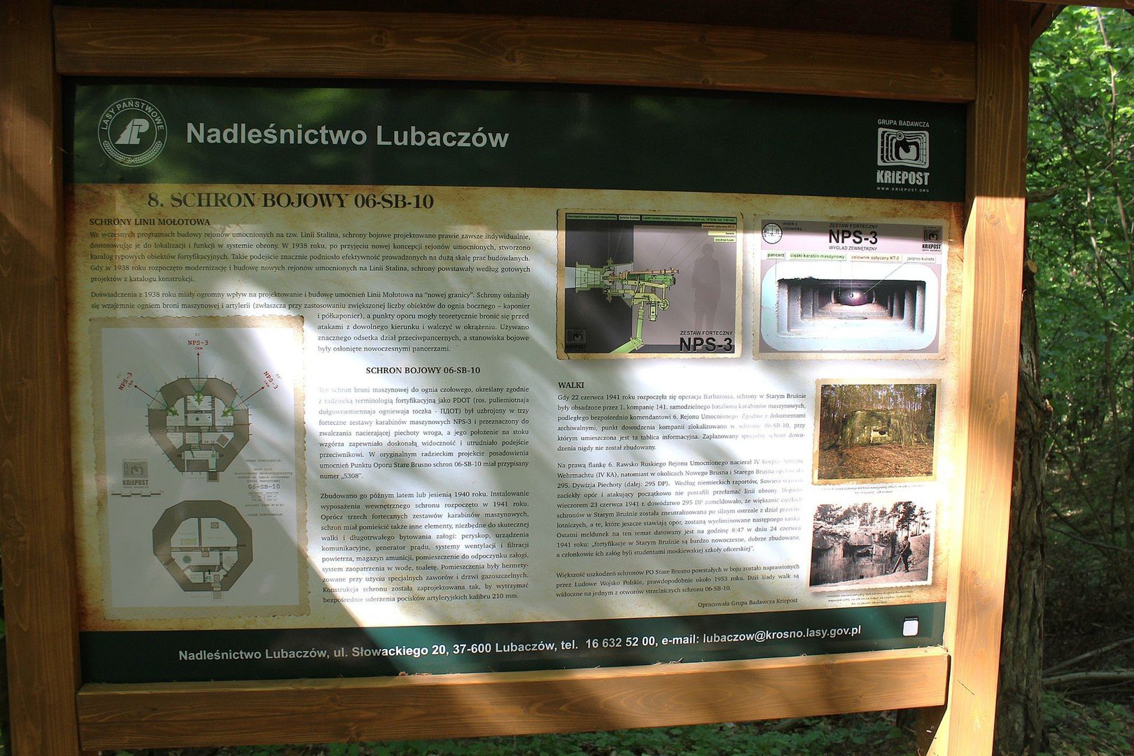 Bunkry Linii Mołotowa w okolicach Brusna Starego i Nowego na Roztoczu