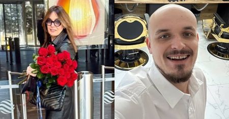 RZADKI WIDOK: Dorota Gawryluk pokazała SYNA. Dostała też bukiet kwiatów. Miło? (FOTO)