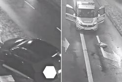 Kierowca audi wypadł z drogi. Od razu trafił na patrol policji