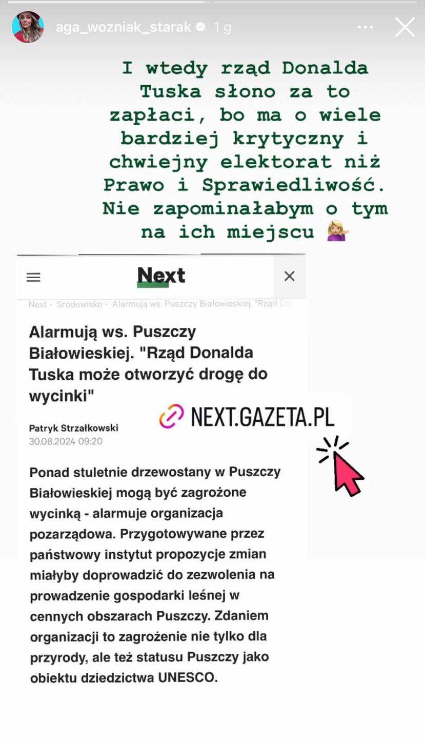 Agnieszka Woźniak-Starak krytykuje działania rządu Donalda Tuska
