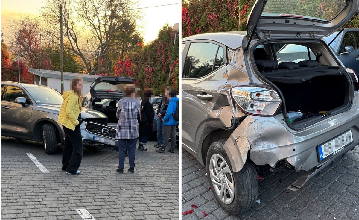  
Pomyliła hamulec z gazem. Demolka na bielskim parkingu
