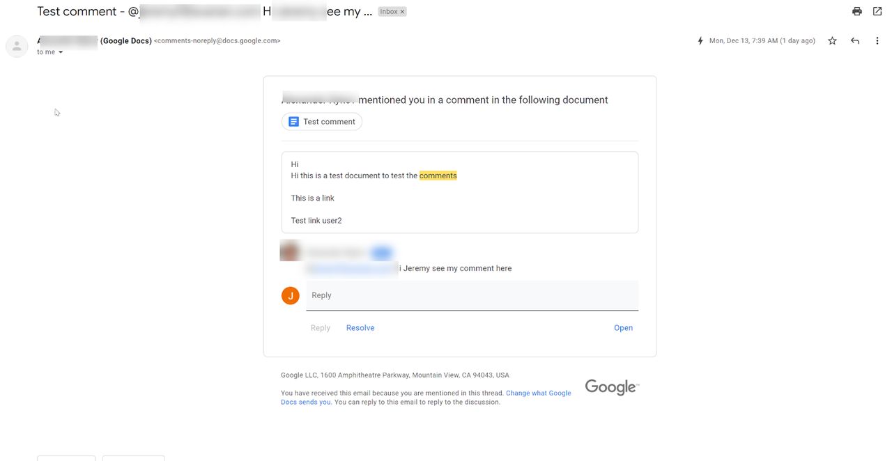 Atak phishingowy z wykorzystaniem funkcji komentarzy w Google Docs
