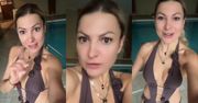 Magdalena Narożna wygina się w fikuśnym stroju kąpielowym z wycięciami (FOTO)