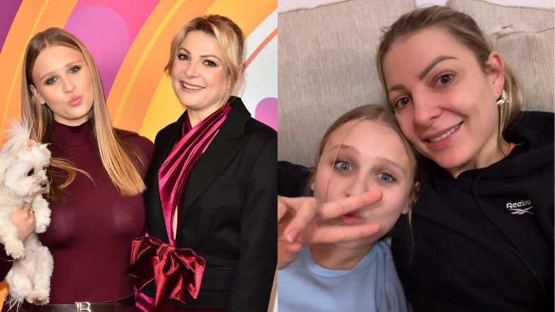 Magdalena Narożna z córką