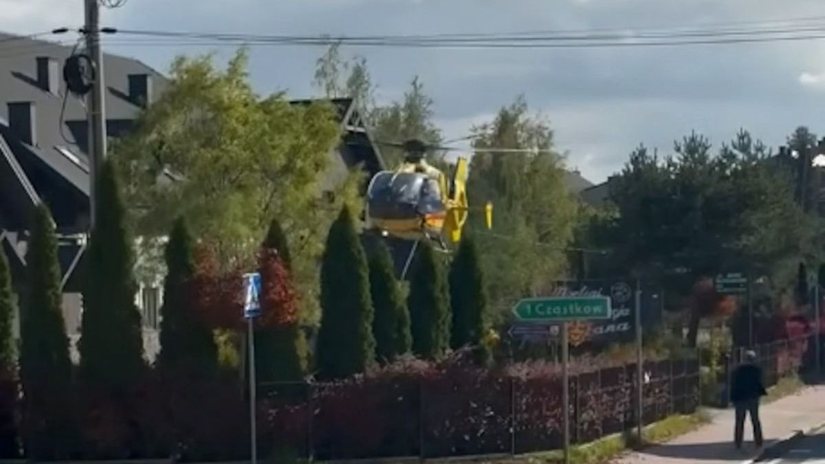 Akcja ratunkowa w Rudkach. Pilot LPR wykonał perfekcyjne lądowan