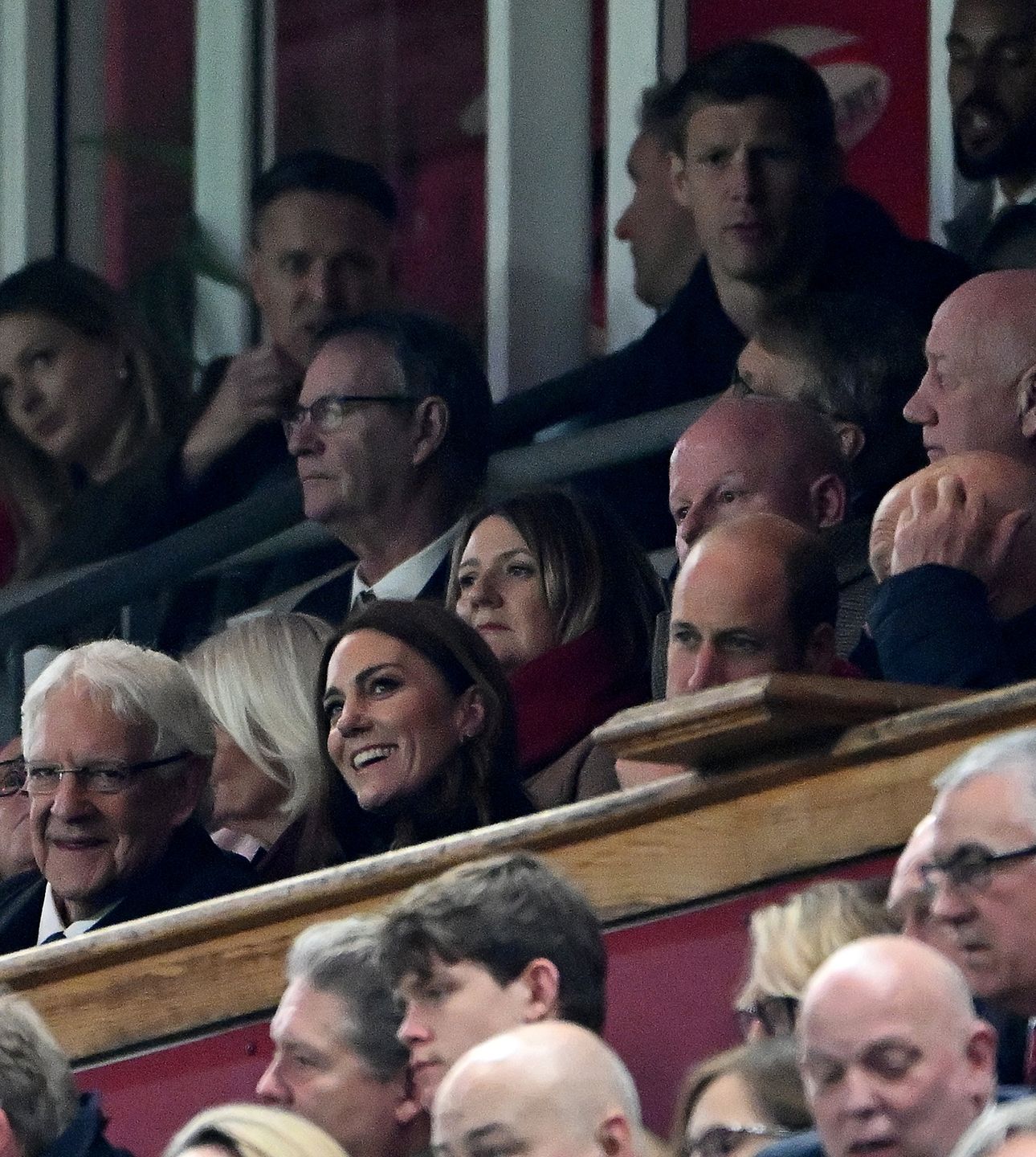 Kate Middleton i książę William na meczu rugby