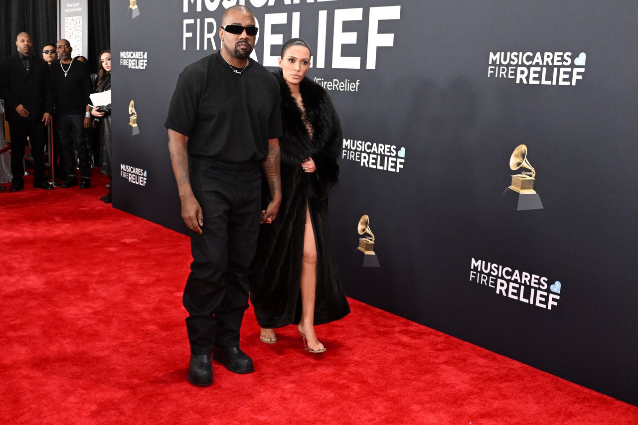 Kanye West i Bianca Censori na Gramy 2025 