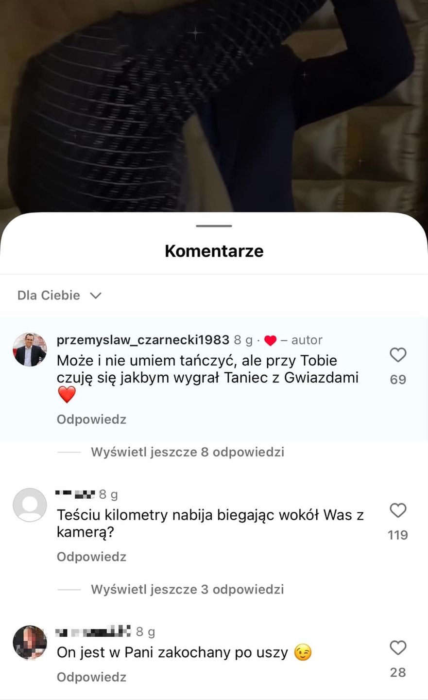 Przemysław Czarnecki deklaruje miłość Mariannie Schreiber