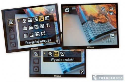 Nikon Coolpix L100 - tak wygląda menu