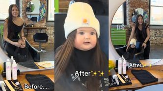 Mama-fryzjerka "zrobiła" 8-miesięcznej córce... DOCZEPY. Chciała wypromować biznes na TikToku: "Moment spontaniczności" (WIDEO)