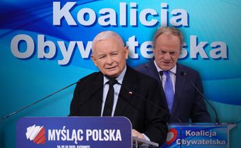 Tak Kaczyński na koniec kpił z KO. Salwy śmiechu z tłumu