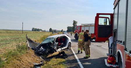 Zderzyły się cztery samochody. Na miejscu interweniował LPR