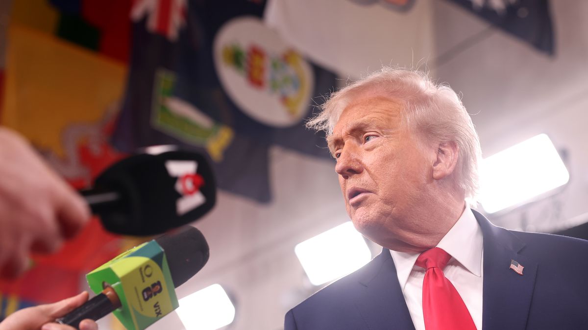WASHINGTON, DC - DECEMBER 05: U.S. President Donald Trump attends the red carpet prior to the FIFA World Cup 2026 Official Draw at John F. Kennedy Center for the Performing Arts on December 05, 2025 in Washington, DC.  (Photo by Scott Taetsch - FIFA/FIFA via Getty Images)