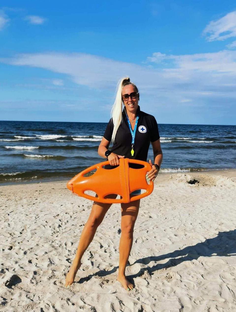 Edyta Zdyb, ratowniczka WOPR z Jantaru