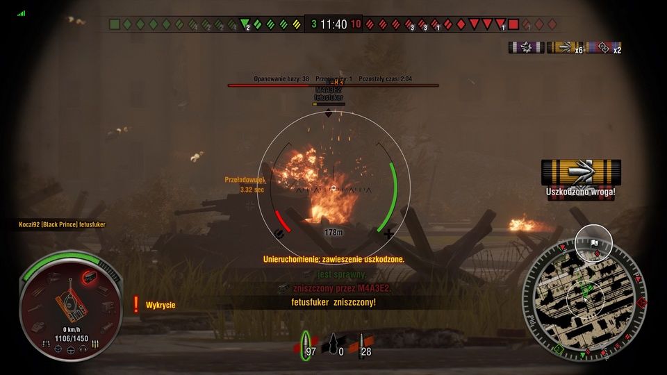 World of Tanks na Playstation 4 - przeciwnik zniszczony