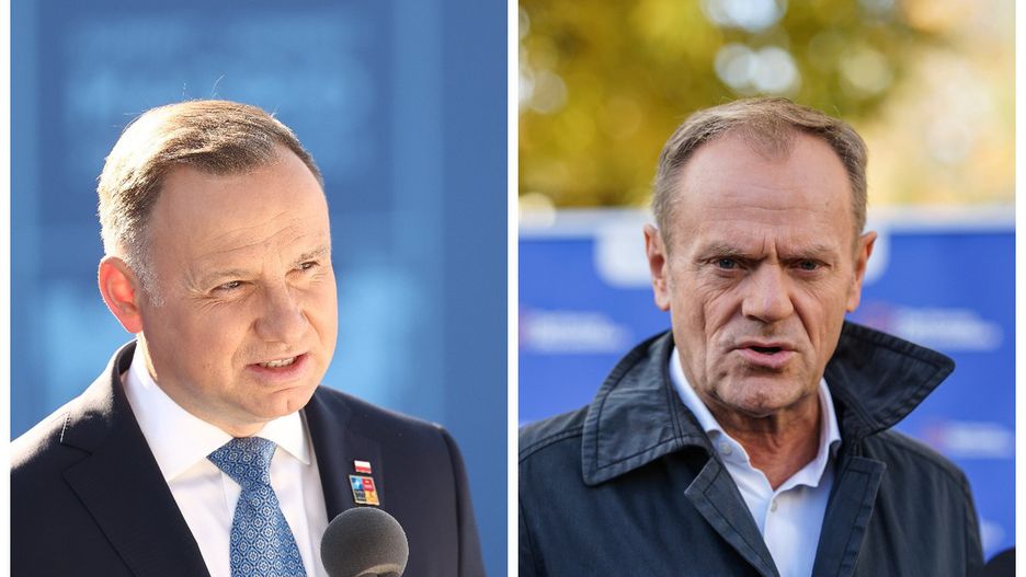 Na zdjęciu Andrzej Duda i Donald Tusk