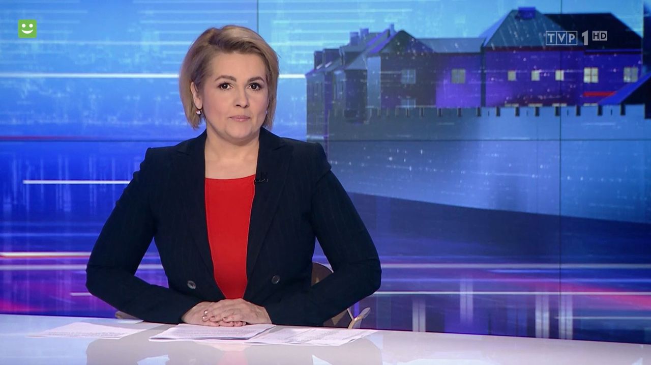 "Wiadomości" TVP o "zamachu na media". Pojawiły się czarne plansze