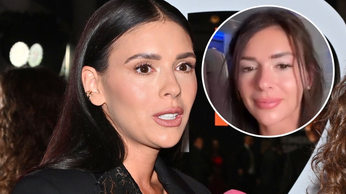 Klaudia Halejcio relacjonuje sytuację w samolocie 