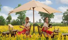 Ludowy rejs po polu rzepakowym reklamuje Olej Kujawski (wideo)