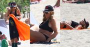 83-letnia Agnieszka Fitkau-Perepeczko wygrzewa się w bikini na plaży w Sopocie