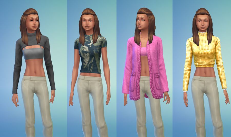 The Sims 4: Księżycowy Szyk, elementy ubioru