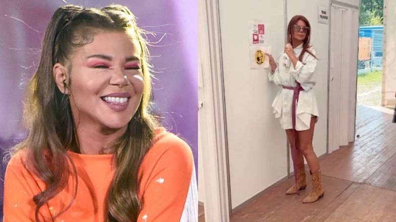 Edyta Górniak tłumaczy się z zerwania plakatu z nakazem noszenia maseczek