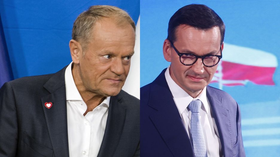 Donald Tusk i Mateusz Morawiecki