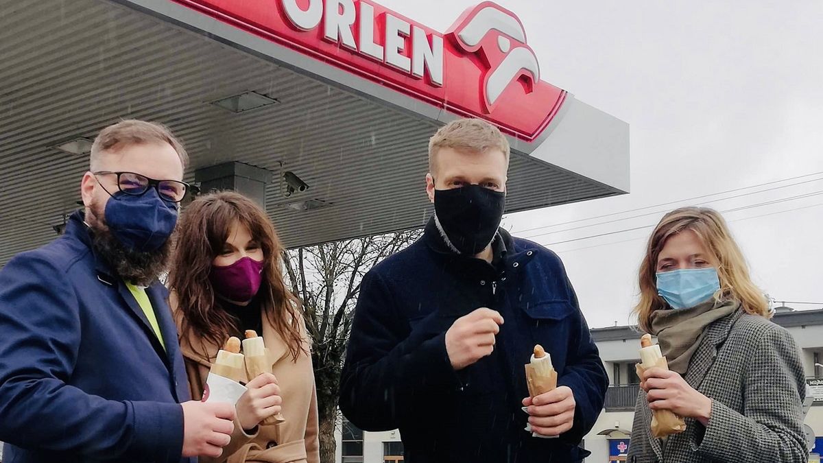 Adrian Zandberg pochwalił się zdjęciem z Orlenu