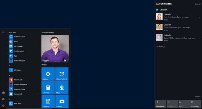 Microsoft wprowadza do Windows 10 aplikację LinkedIn