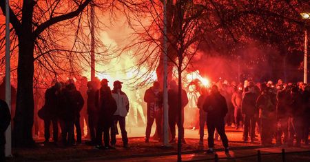 Burdy po meczu Legii w Erywaniu. 24 zatrzymanych Polaków